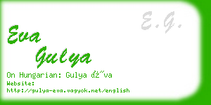 eva gulya business card